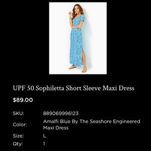 Sophiletta short sleeve maxi NWT Large